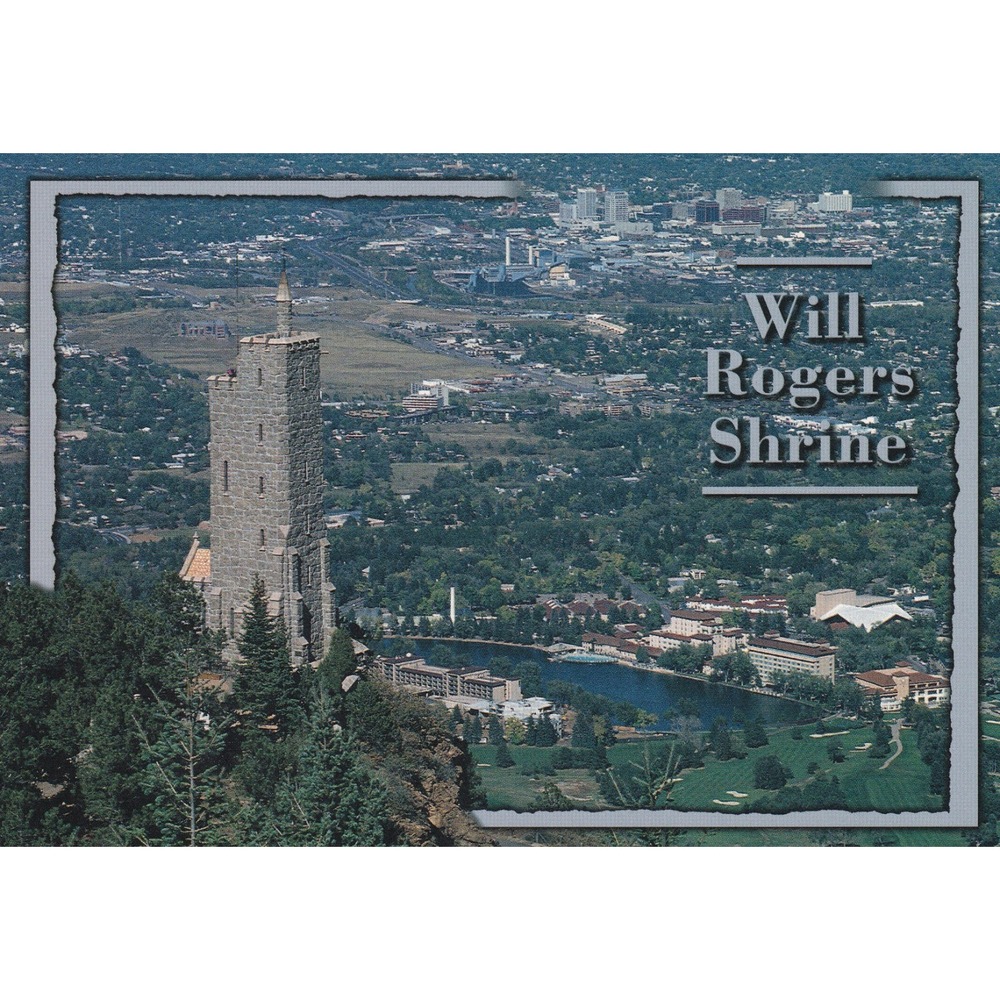 Will Rogers Shrine Colorado Springs Postcard S-011 Scenic Travel Landmark